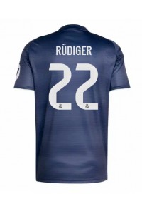 Real Madrid Antonio Rudiger #22 Fotballdrakt Borte Klær 2025-26 Korte ermer